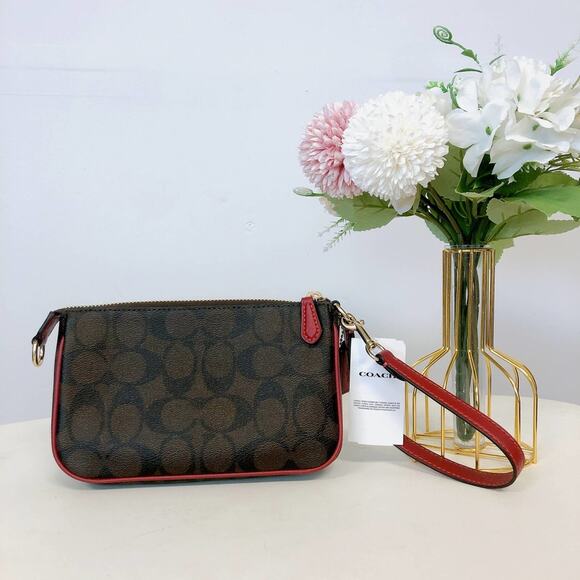 Coach C3308 Nolita 19 In Signature Canvas In Brown 1941 Red - Picture 2 of 6